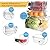 Desire Fridge Organizer set with Lids 5Pcs- Large Clear Plastic Storage Bins for Pantry, Fridge, Kitchen, and Closet Vegetable and Fruit Snack Boxes for Home and Meal Prep