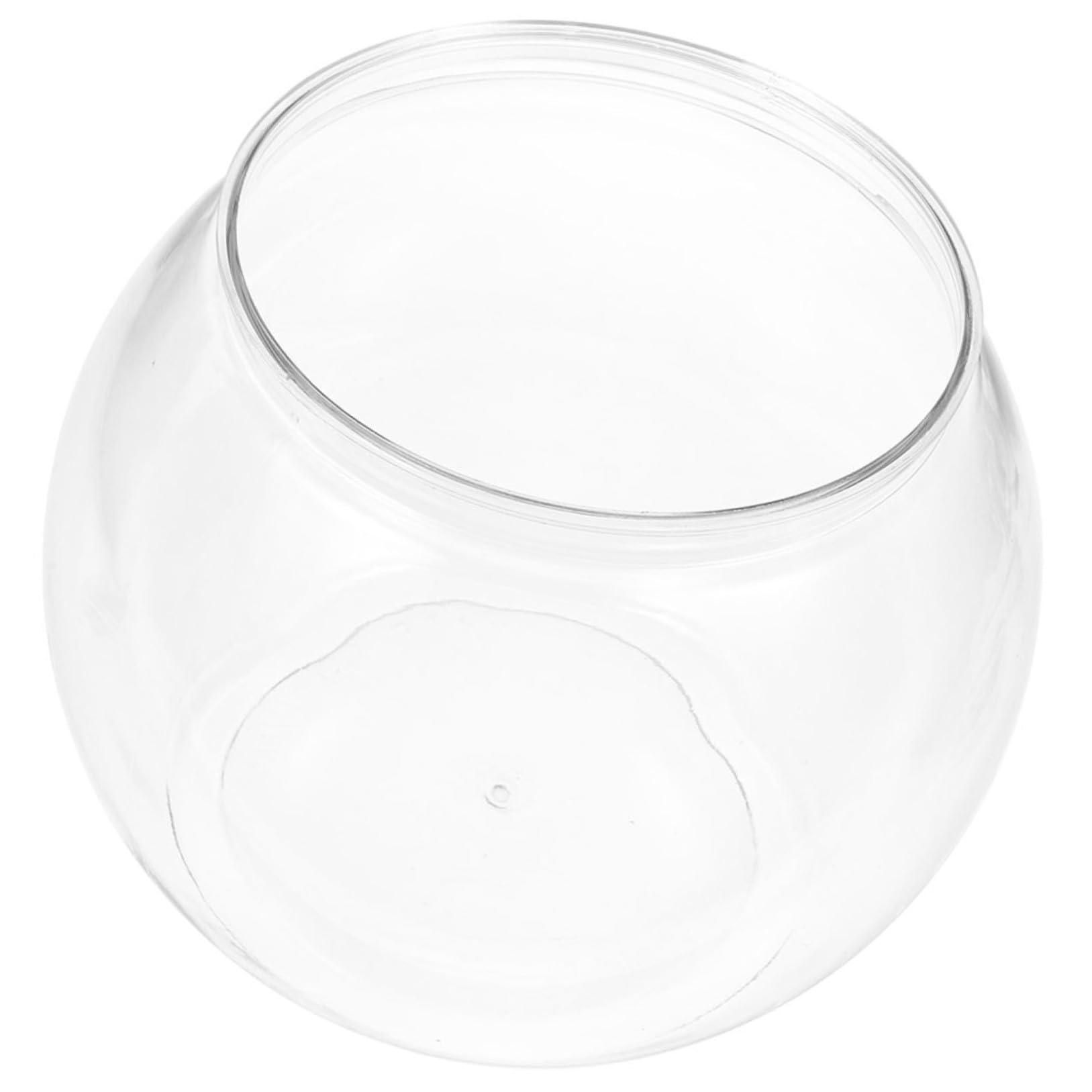 Abaodam Pecera De Paisaje Transparente De Mesa Pecera para Peces De Colores para Escritorio Esférica