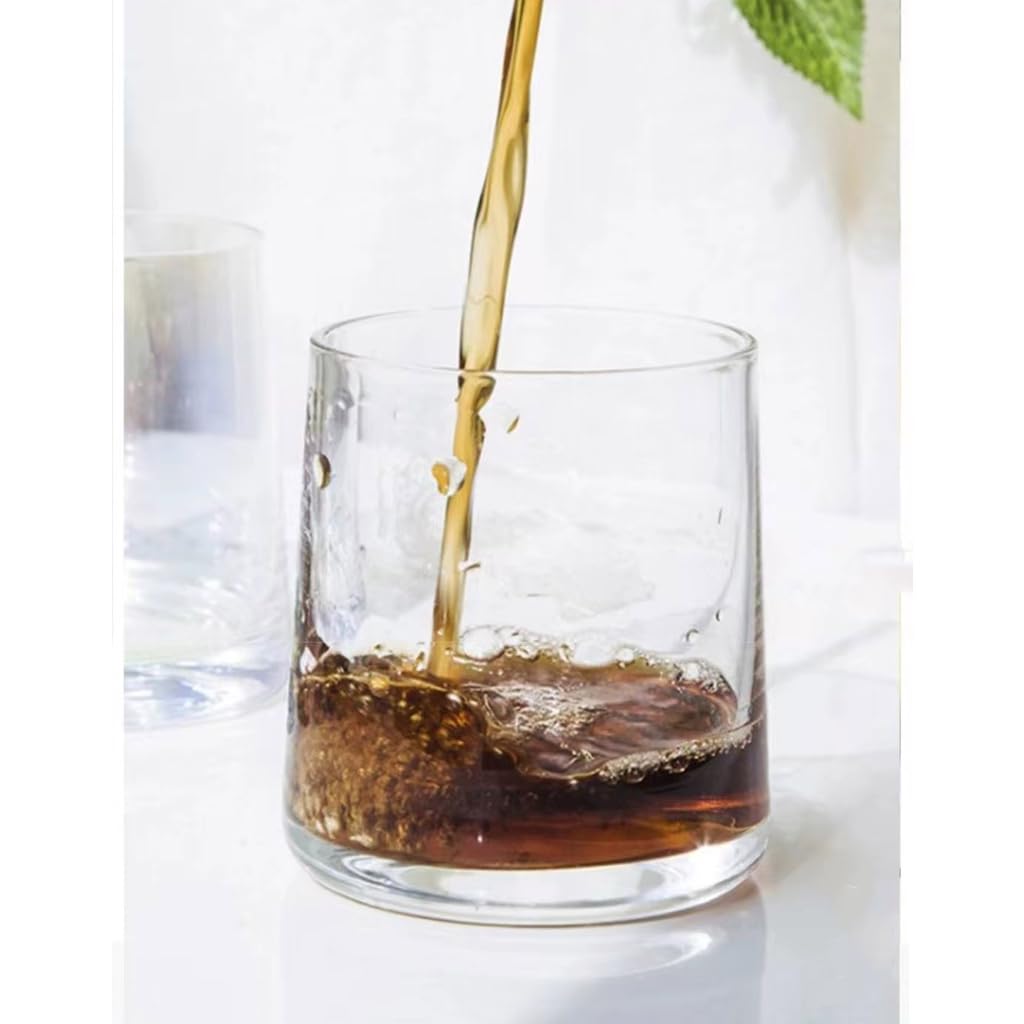 Mivana 220ml Italian Premium Juice Glasses and Transparent Water Glass Medium Size Tumbler Glasses for Drinking Water and Cocktails, Diamond Design Glass Water Glass Set of 6 (Deluxe x, Set of 6) 3