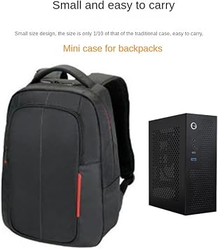 A09 HTPC Computer Case Mini ITX Gaming PC Chassis Desktop Chassis USB3.0 Type-C Computer Case Black