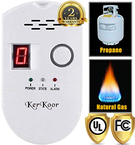 KerKoor Gas Leak Detector-1 Natural Gas Alarm Detector For Home Gas Tester Propane