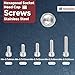 Kozelo 100pcs M4 Socket Head Cap Screws Bolts Nuts Assortment Kit - [M4x8/10/12/16/20mm] 304 Stainless Steel Allen Socket Drive for 3D Printer