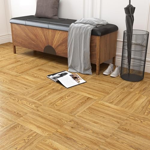 Decotalk Suelo Vinilo Autoadhesivo Dormitorio Efecto Madera Marrón 30X30cm 30 Piezas 2.7m² Lamas Laminas Autoadhesivas Suelos Vinilico Autoadhesivo Impermeable Azulejos Adhesivos Comedor Sala de Estar