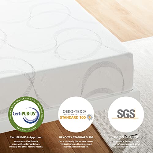 Olee Sleep Foam Mattress, Full, White/Beige #TOP21