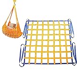 Pipi Zhu Lifting Sling Nets - Truck Cargo Net, Hanging Elastic Cargo Net, Polyester Flat Lifting Tear Resistant Hanging Brick Mesh Bag, Industry, Logistics, Material Handling Network, Orange