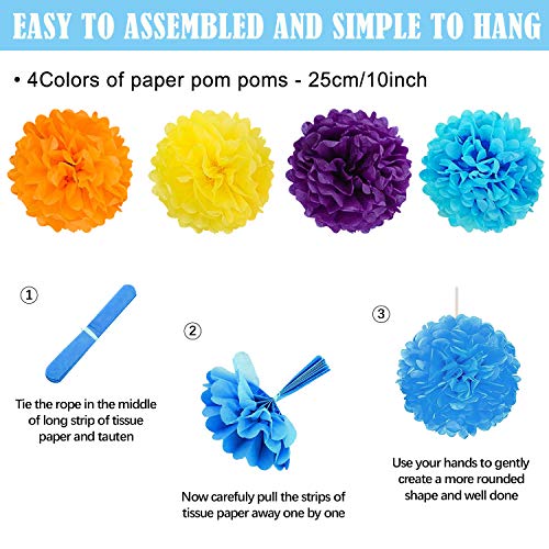 Image of Colorful Birthday Decorations Mexican Fiesta Party Decorations Supplies
