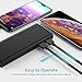 BONAI Portable Charger, Power Bank 10,000mAh External Battery Pack with Flashlight Compatible iPhone X 8 6 7 Plus 6s 8 iPad Samsung Galaxy S8 S7 Note 8 Phone Smartphones Tablet - Black