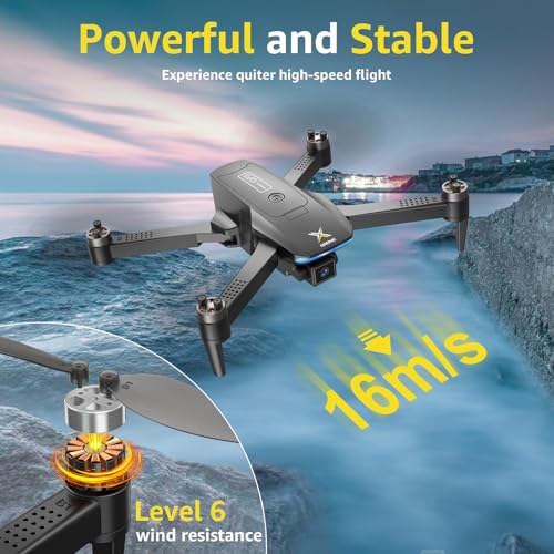 X-Shop HC002 Gps Drone With 4K Camera For Adults, Brushless Motor Foldable Fpv Rc Quadcopter With 10000 Feet Control Range, Auto Return, Follow Me thumb #5