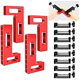 ArtyMaster Corner Clamp for Woodworking, 90 Degree Corner Clamp, Right Angle Clamp Woodworking Tools, Aluminum Positioning Squares for Picture Frames, Cabinets, Drawers