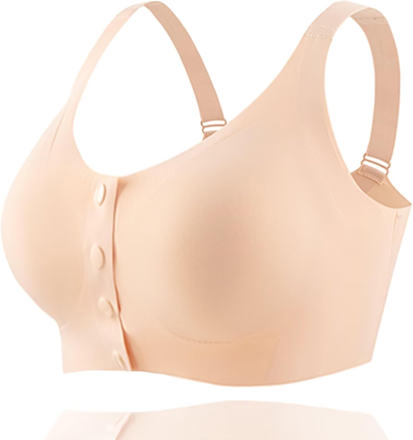 Seamless Front Closure Mastectomy Bra Post Surgery Pocket Bra for Breast Forms Breast Prosthesis Women's Daily Bra