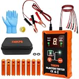 Universal Fuel Injector Tester and Cleaner Tool Kit, DIY Cleaning Tool Kit with 8 Size Cleaning Adapters, 8 Pulse Modes, 4 Wires Dual Channel for 2 Fuel Injectors Simultaneously Test, 12V/5V Output