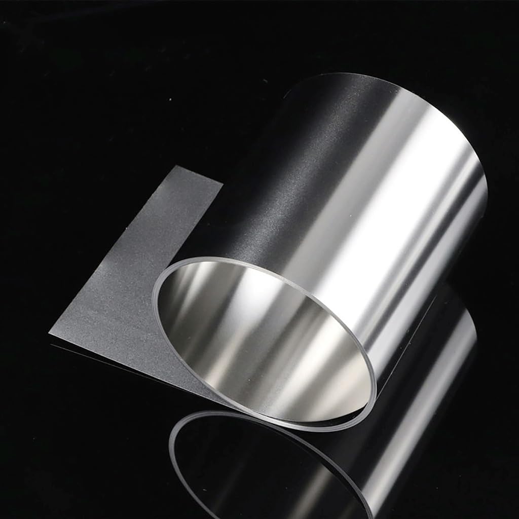 Metal Foil Plate,Foil Thin Sheet Plate,1 Meter 304 Stainless Steel Foil Strip Steel Foil Roll Thin Plate,for Home Garden Metal Sheet Foil Plates Accessories(Thickness 0.4mmWidth 100mm)