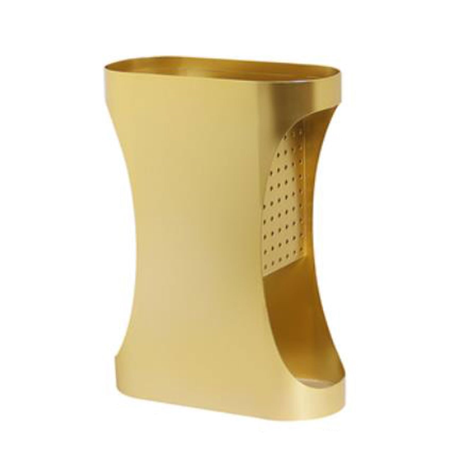 SONGYL-20249 Umbrella Stand Front Door Umbrella Rack Stand, Metal Holder Bucket for Long Umbrellas Entryway(Gold)