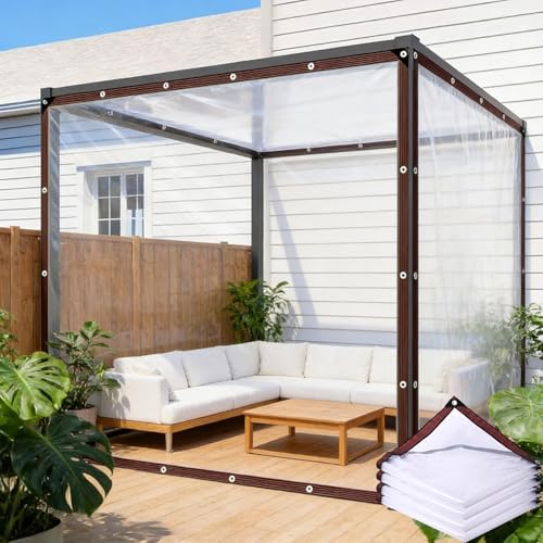 Lona impermeable con ojales 100x400 cm resistente a rayos UV y polvo multiusos 2