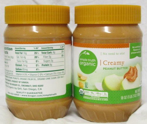 Simple Truth Organic \"No Stir\" Creamy Peanut Butter