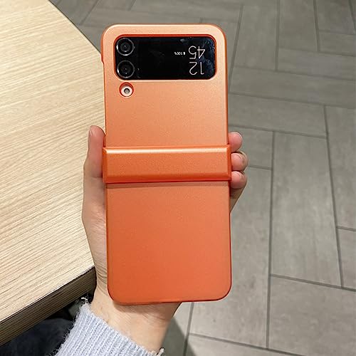 Ensemble de protection rigide coloré Samsung Galaxy Z Flip 3 orange coque