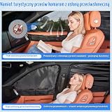 Osłona przeciwsłoneczna do samochodu Volvo XC60 2017-2025, zaciemnienie + ochrona przed owadami, siatka 2 w 1, do okien bocznych, ochrona przed promieniowaniem UV dla niemowląt, dzieci, zwierząt