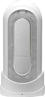 Tenga Flip 0 Electronic Massage Cup for Men Masturbation, Reusable Stimulating Pleasure Device, Male Toy Masturbator, White
