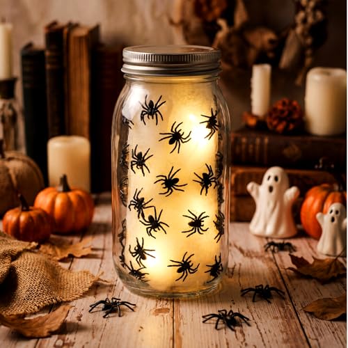 Araignée d'Halloween lumineuse pour centre de table et fête à la maison