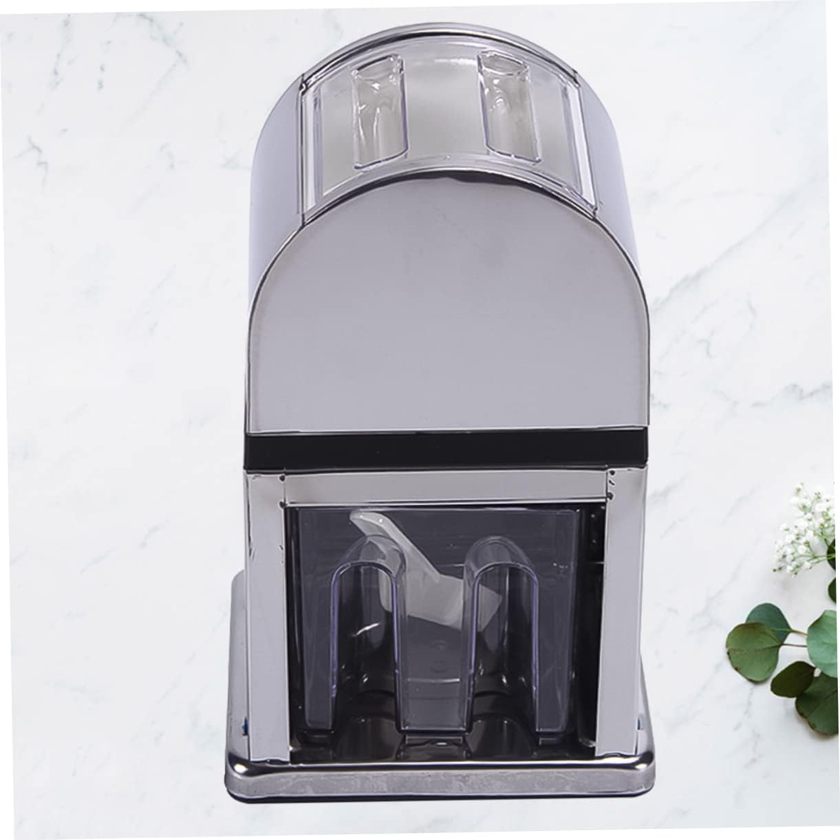 Essential Kitchen Tool Manual Ice Shaver Machine Hand Crank Ice Crusher Stainless Steel