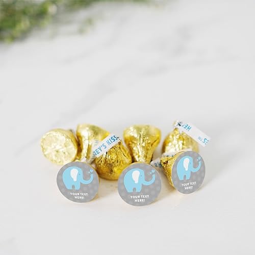 Miniatura 2 de Chispas de chocolate Andaz Press con temática de fiestas de bebés, disfraz de elefante para niño