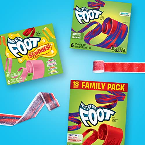 Fruit By The Foot Fruit Flavored Snacks, Berry Tie-Dye, 4.5 Oz, 6 Ct (Pack Of 8) #TOP4