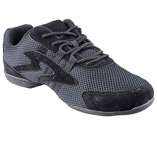 Bundle- 4 Items - Very Fine Mens Womens Unisex Practice Dance Sneaker Split Sole Vfsn012 Pouch Bag Sachet, Low Profile:black 7.5 M Us #TOP21