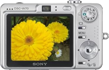 Amazon.com : Sony Cybershot DSCW70 7.2MP Digital Camera with