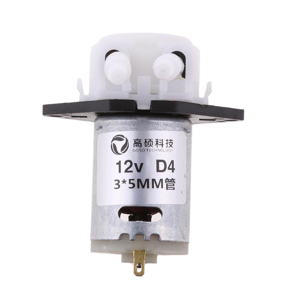 Peristaltic Miniature Dosing Hose Pump Self Priming Metering Pump for Lab D4 12V