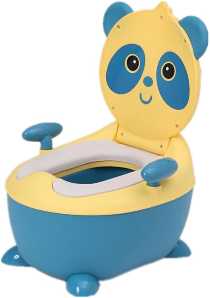 Cute Cartoon Panda Potty Seat,Toddler Potty,Baby Toilet Seat,Potty Training Toilet for Boys and Girls,Toddler Toilet,Potty Chair,Non-Slip Feet, Easy to Clean Pull-Out Potty,for Babies, Kids