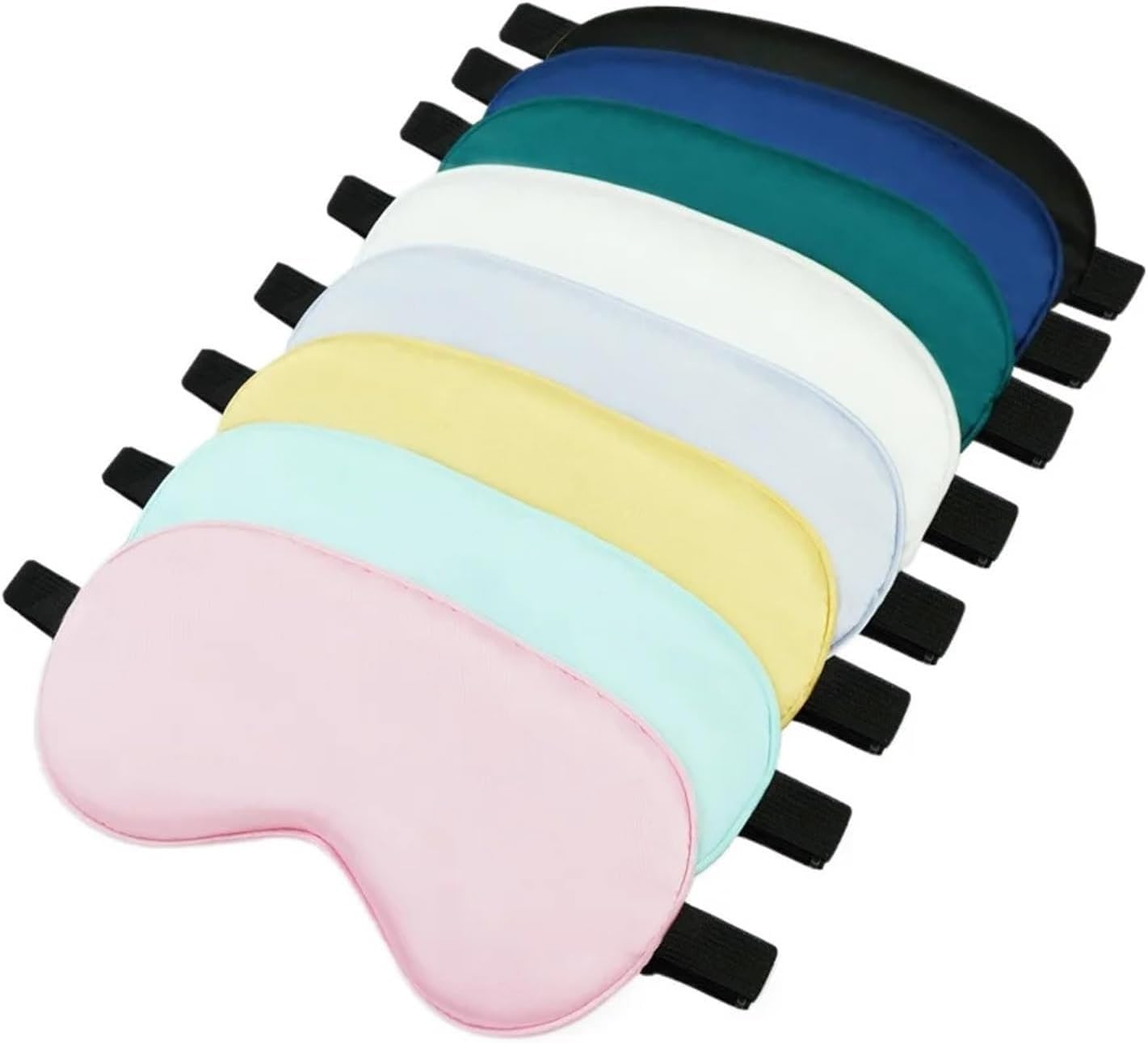 antifaz Silk Eye Mask Eyepatch Striped Imitated Silk Eye Cover Travel Relaxing Sleeping Aid Blindfold Cartoon Sleeping Mask Eyepatch Eye Sleep Shade Cover(Gold)
