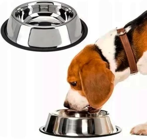 Comedouro Tigela Cachorro Inox Antiderrapante Comedouro Bebedouro Tigela Alimentador de Cachorro Não