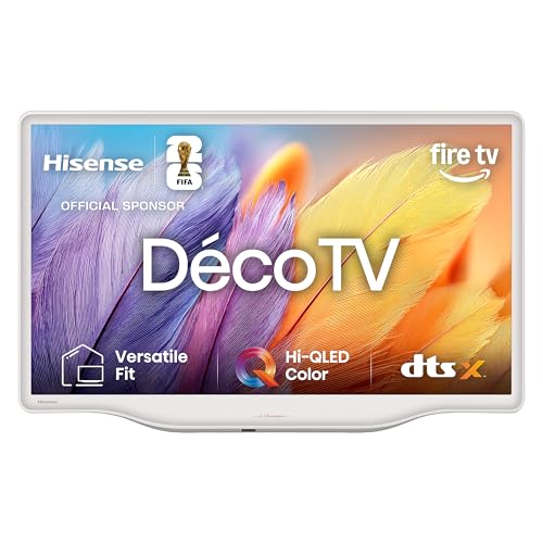Image of Hisense 32-Inch S5 DécoTV Series QLED FHD Smart Fire TV (32S5QF, 2025 Model) - Versatile Fit, Hi-QLED Color, Art-Inspired Design, Fluid Central Stand, DTS Virtual: X, Stream Live TV Without Cable