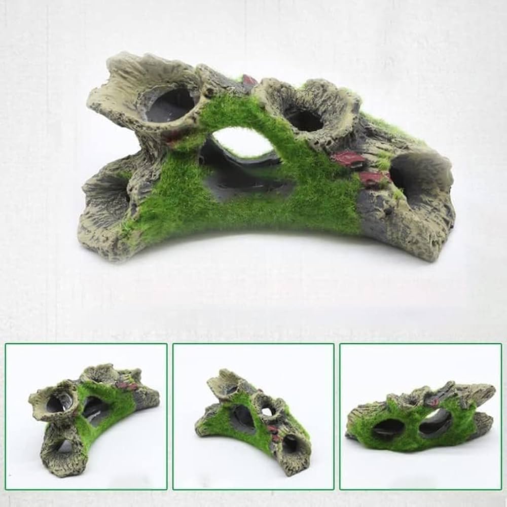 Amazon.co.jp: ジェックス 水槽オブジェ 隠れ家 癒し水景 水草付き流木