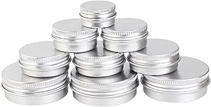 24 Barattolini In Alluminio Rosa 80ml Con Tappo A Vite - Ideali Per Creme, Cosmetici E Mini Candele - Foto 3