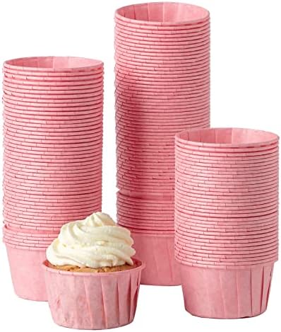 150 Stück Papier Muffinförmchen - Fettdichte Cupcake Formen In Rosa, Gelb, Blau Mit Polka Dots