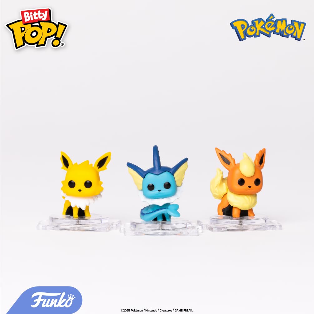 Funko Bitty Pop! Pokemon - Charmander - 4-pak - 0,9 cala (2,2 cm) kolekcjonerski - półka ekspozycyjna do układania w stos w zestawie - pomysł na prezent - torba imprezowa