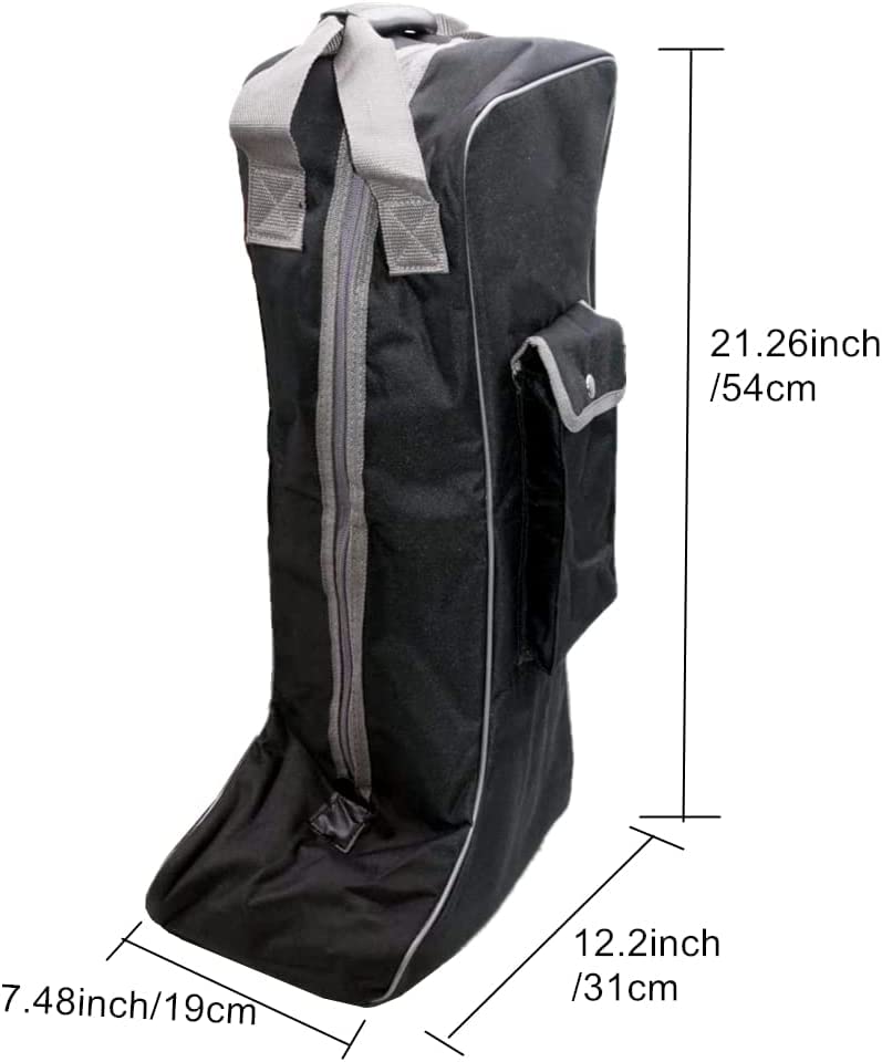 TentHome Sac de Transport équestre Professionnel Sac de Botte Haute équine Portable rembourré Bottes Hautes d'équitation anglaises Sacs à bandoulière pour Botte de Coup de Pied