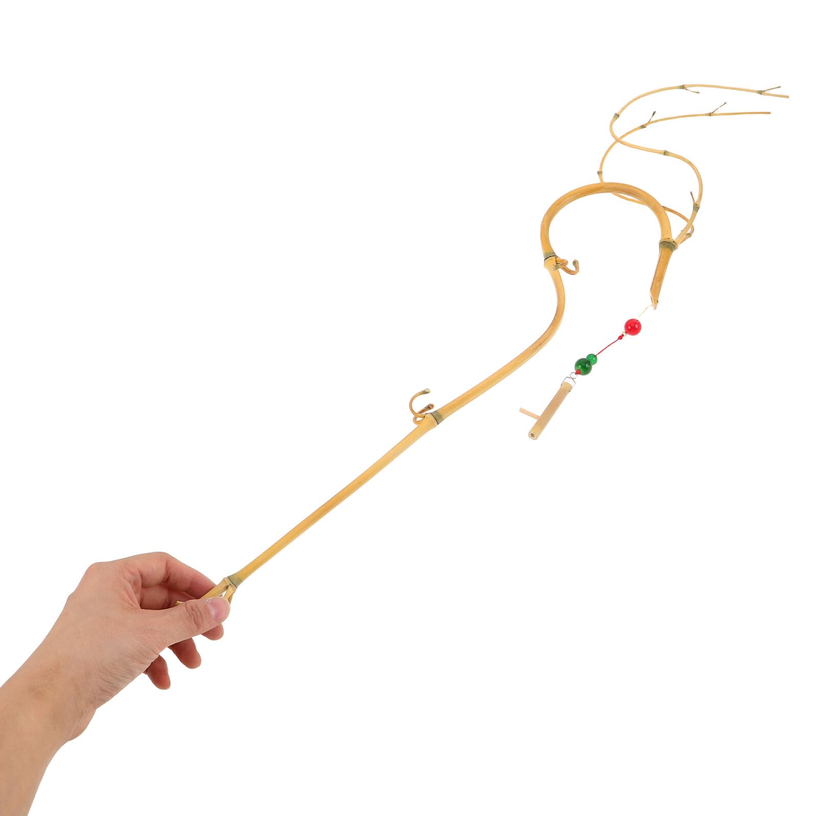 TOYANDONA Porta Incenso Riflusso a Forma di Drago in Bambù con Raccoglitore Cenere, Bruciatore Cono Porta Incenso Spirituale Verticale per Decorazione Casa e Meditazione