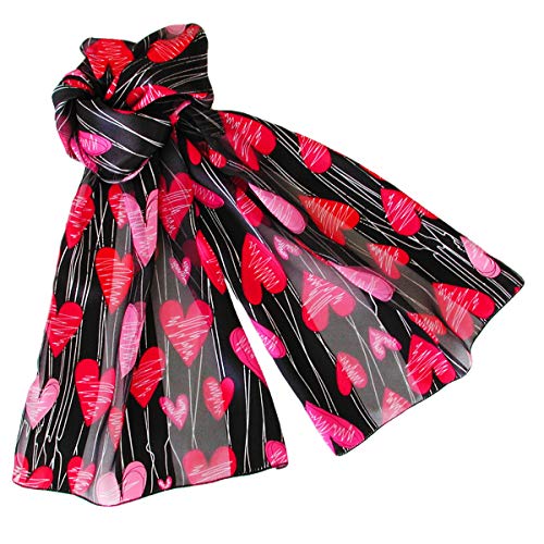 Heart Scarves Valentine’s Day Mother’s Day Lined Hearts