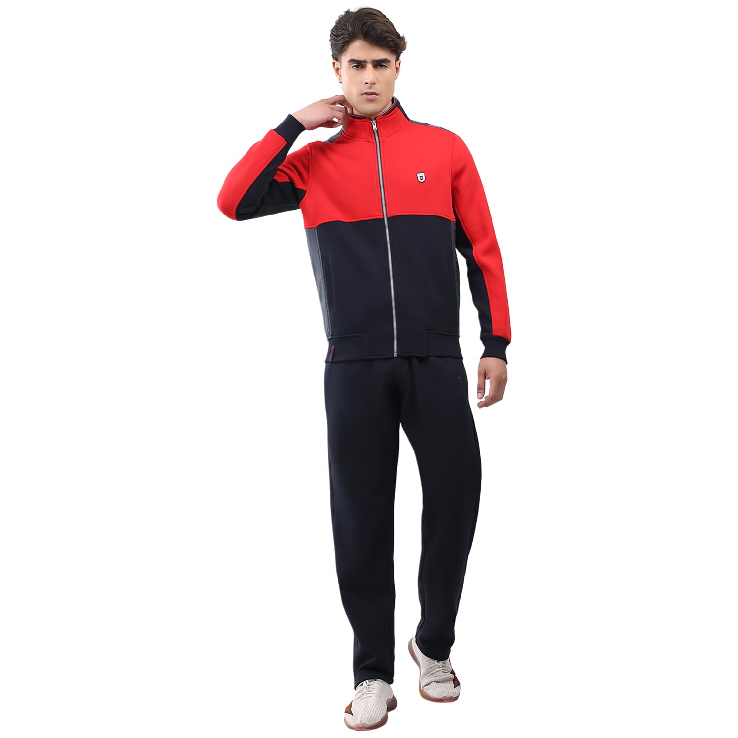 monte carlo Men’s Regular Fit Collared Neck Full Sleeve Solid Winter Tracksuit | Soft Warm Material | Stylish Sports & Casual Winter Wear for Men (Pack Of 1)-picture-35