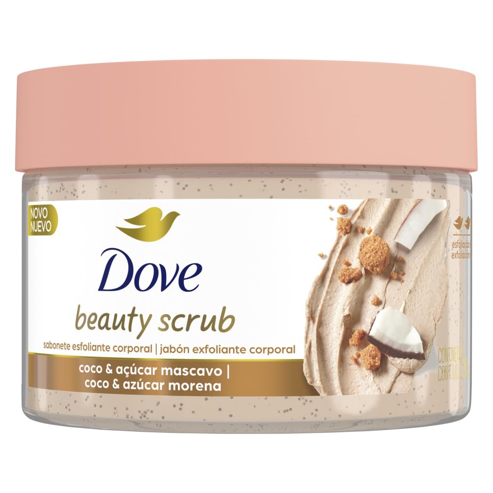 Dove Beauty Scrub Esfoliante Corporal de Coco e Açúcar Mascavo 280g