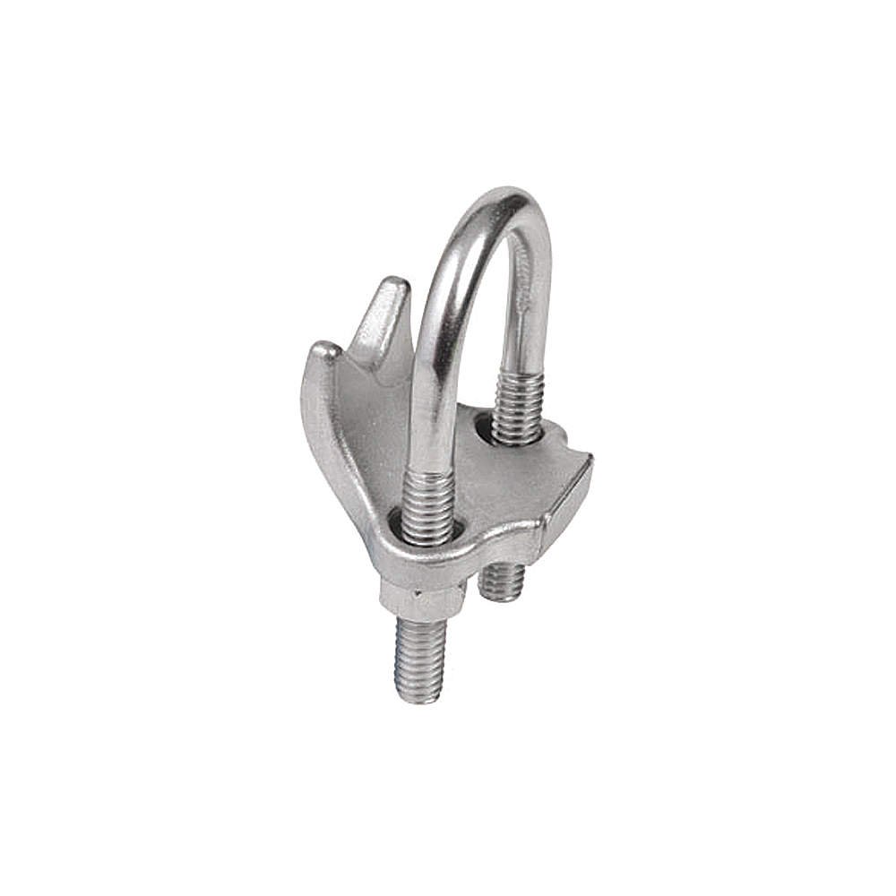 CALBRITE Right Angle Beam Clamp, 2 Inches, Silver, Stainless Steel