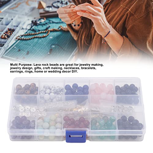 Cuentas de piedra natural para relajarte diseñando tus propias pulseras y joyería de 8 mm 7