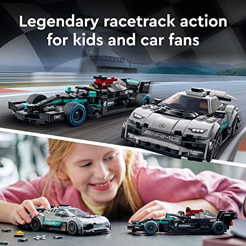 LEGO Speed Champions Mercedes-AMG F1 W12 E Performance & Mercedes-AMG Project One 76909 Building Kit, for Ages 9+ (564 Pieces)