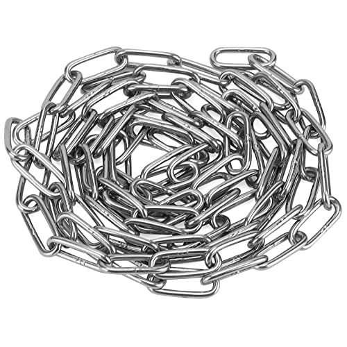 Chaîne de sécurité en métal soudé 4mm ultra résistante aux intempéries LEXININ 10m