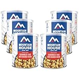 Mountain House Freeze-Dried Scrambled Eggs with Uncured Bacon #10 Can – 9 Servings per Can – Gluten-Free Emergency Survival Breakfast – Long-Term Canned Food for Camping, Hiking, & Hunting – 30-Year Taste Guarantee– Pack of 6 – Made in USA
