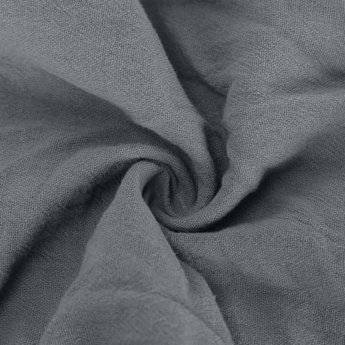 Womens Summer Cotton Linen Pants Wide Leg High Waist Palazzo Pants Lightweight Loose Fit Beach Pants Casual Trousers3