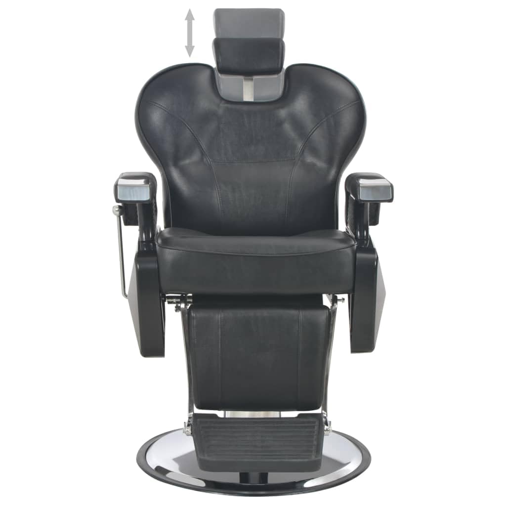 vidaXL Silla Peluquería Giratoria Cuero PE Sillón Barbería Cortar Pelo Barba