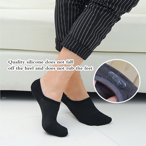 12 Pairs Men Short Socks,No Show Socks Men，viscose fiber Thin Low Cut Socks4